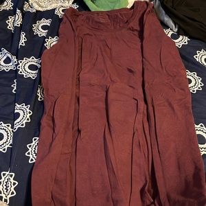 fitted purple long sleeve